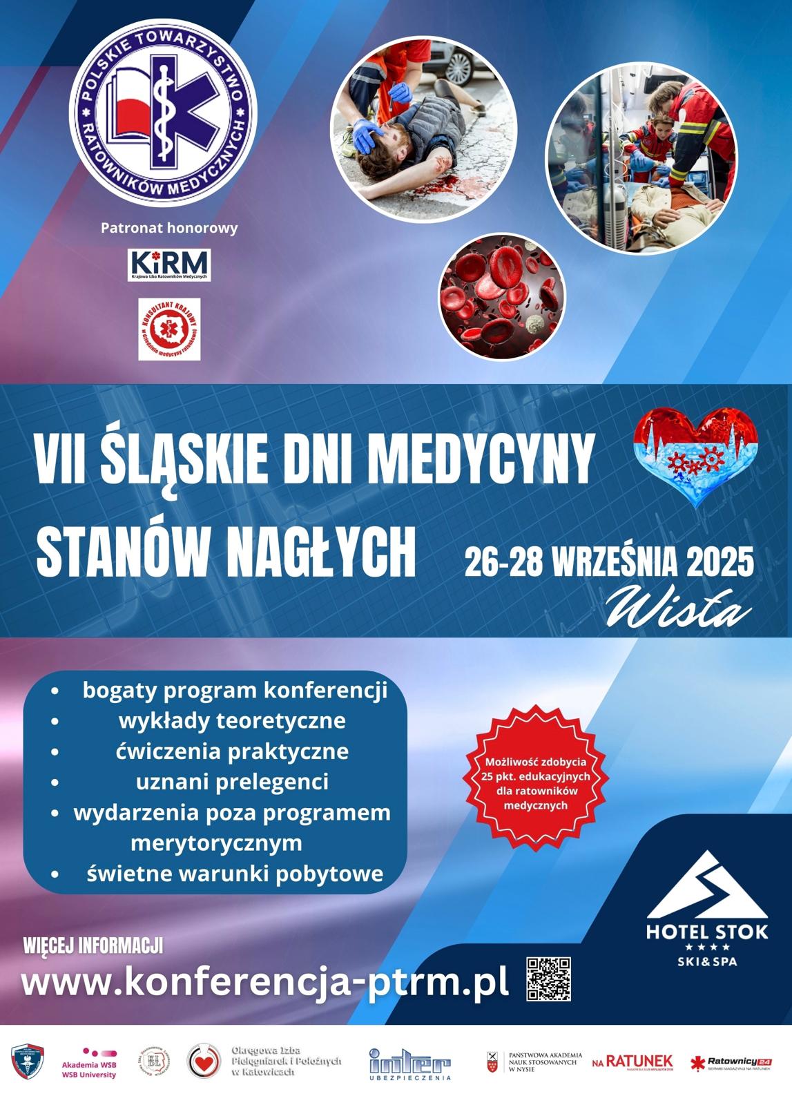 Plakat konferencji VII Śląskie Dni Medycyny Stanów Nagłych