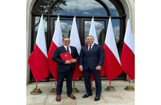 Prof. Andrzej Nowakowski z Prezydentem Nawrockim