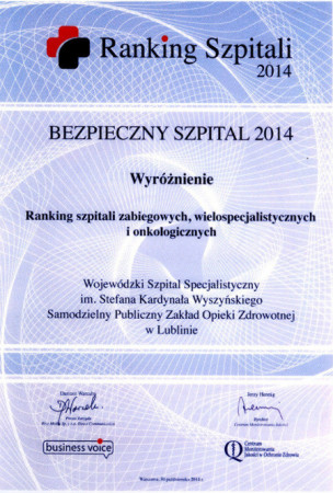 Bezpieczny Szpital 2014