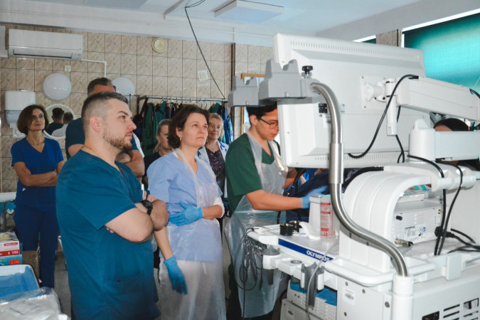 Grupa szkoleniowa w trakcie zajęć praktycznych